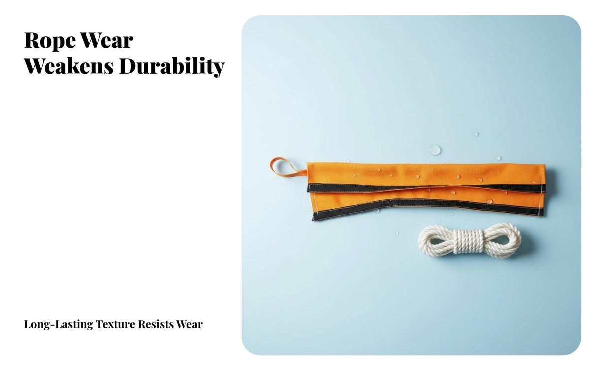 Easy Installation Abrasion Resistant Rope Sleeve Long-Lasting Material Abrasion Resistant Sling Sleeve Adjustable Fit Heavy Duty Sling Chafe Guard Non-Marring for Dockworkers, Crane Operators, Marine Environments, Shipping Docks, Construction Sites