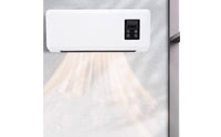 Wall-Mounted Electric Heater Dark Panel Panel Electric Wall Heater Rectangular Home Heating