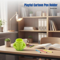 Creative Down Jacket Pen Holder, Novelty Desktop Organizer, Student Gift, Large Capacity, Random Color