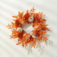 Fall Wreath with Pumpkins Vibrant Autumn Wreath with Berries Textured Sturdy for Homeowners, Entryway