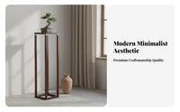 Chinese Design Flower Stand Sturdy Wood Wooden Plant Stand Chinese Design Display Base Stable Frame Home Decor Long-Lasting