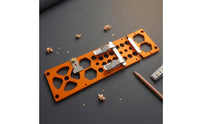 Right-Angle Guide Plate Clamping Buckles Power Tool Accessory Anodized Orange