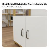 Cosmetic Display Cabinet Large Capacity Salon Product Shelving Unit Strong Load-Bearing Multi-Layer Display Rack for Beauticians, Boutique, Exhibition