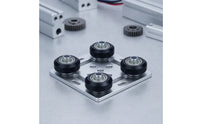 V-Slot Gantry Plate with Wheels Linear Motion V-Slot Gantry Plate Hardware Smooth High Precision for DIY Builders, 3D Printers