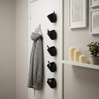 Individual Wall Storage Cups, Small Item Holder for Kitchen, Minimalist PP Key Holder, 1L Capacity, 32g