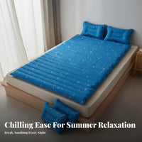 Water-Filled Cooling Mattress No Electricity Needed Water Cooling Mattress Pad Energy Saving Portable Bed Chiller for Hot Sleepers, Couples, Dorm Room