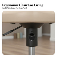 Stable Base Adjustable Fitness Auxiliary Chair High Strength Frame Height Adjustable Exercise Stool Sturdy Steel Construction Stretching Support Stool Rounded Edges for Beginners, Office Workers, Seniors, Home Gym