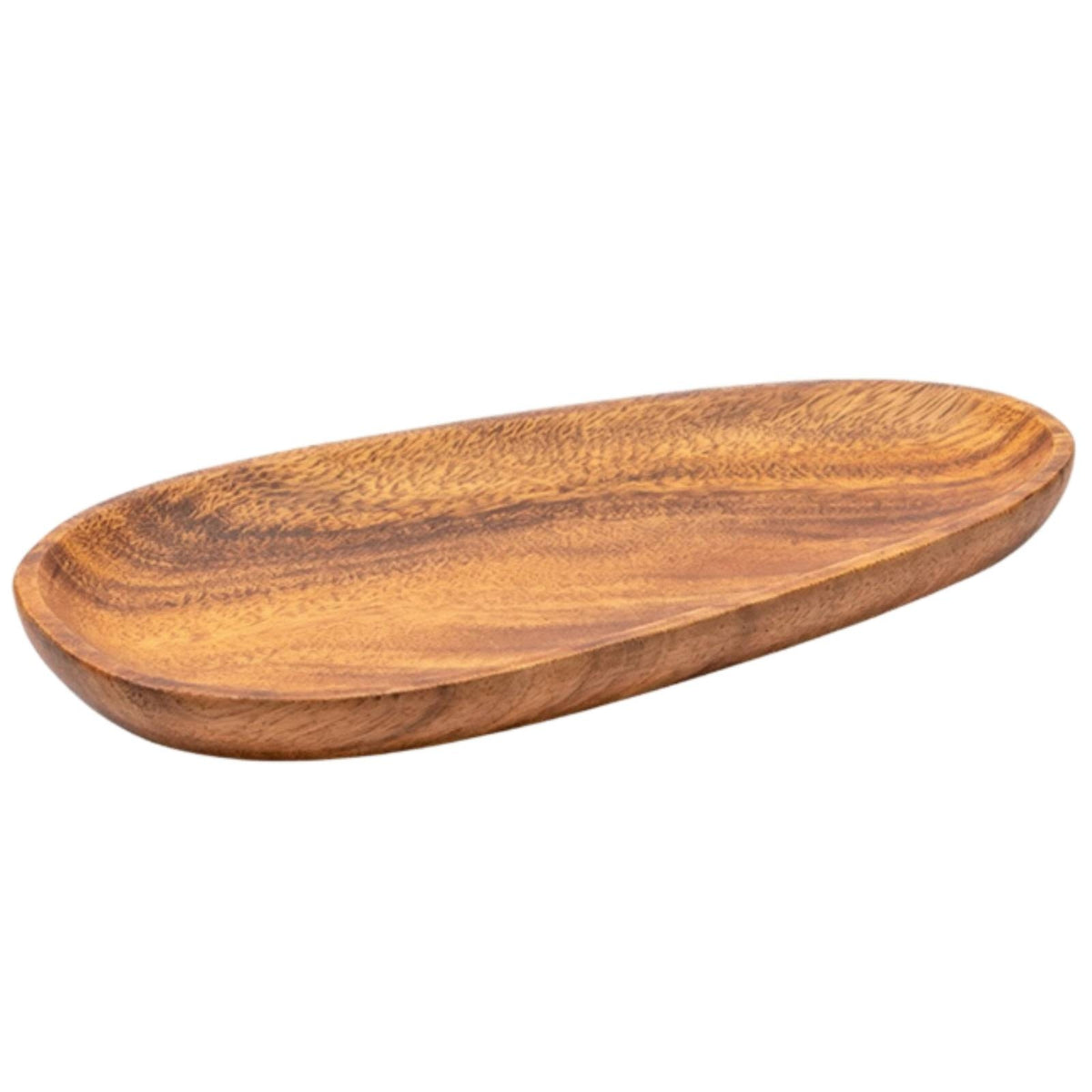 Sandalwood Tray Irregular Wood Serving Tray Wood Serving Platter Multifunctional Rustic-Style for Hosts, Tea Service