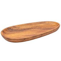 Sandalwood Tray Irregular Wood Serving Tray Wood Serving Platter Multifunctional Rustic-Style for Hosts, Tea Service
