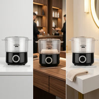 Compact Hot Towel Warmer Countertop Towel Steamer Transparent Heater Portable for Barbers, Home Facials