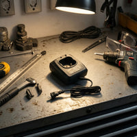 Battery Charger with Power Cord Compact Charger with A and C Cable Charging Dock Upright Charging Cradle Universal Voltage