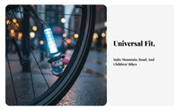 LED Valve Cap Light Increases Night Visibility Glowing Valve Stem Cap Easy Installation Bike Wheel Light for Cyclists, Mountain Biking, Outdoor
