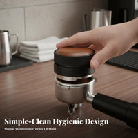 Automatic Height Adjustment Weight-Based Coffee Distributor 304 Stainless Steel Base Espresso Distributor Tamper Set Consistent Tamping
