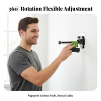 Universal 360 Degree Rotating Level Bracket Multifunctional Level Wall Mount Strong Magnetic Components for Carpenters, Job Site