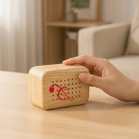 Beech Wood Sound Machine Portable Ambient Sound Machine for Light Sleepers, Bedroom, Meditation