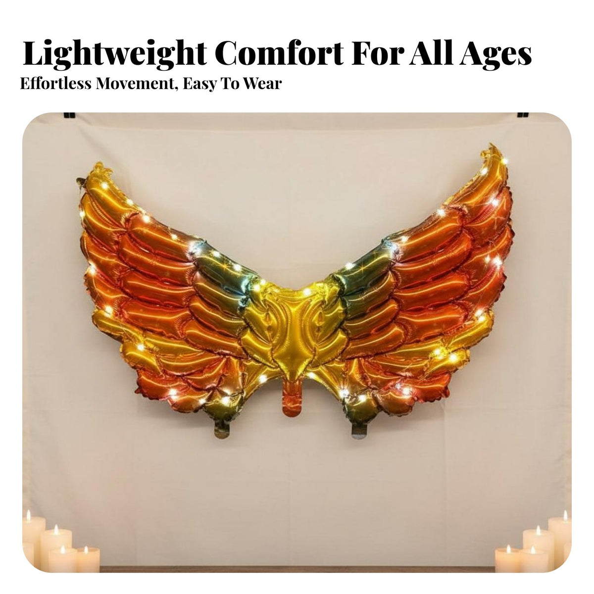 Illuminate In The Dark LED Light up Appendage Balloon Multiple Styles Inflatable Party Wings Fun Photo Prop for Children, Birthdays