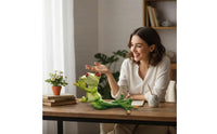 Lipstick Frog Figurine Nordic Design Funny Frog Figurine for Partners, Valentine's Day, Office