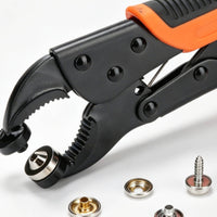 Stainless Steel Snap Fastener Installation Kit Rust Resistant Press Stud Installation Tool Polished Burrburrless Edges for DIY Crafters