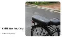 Comfortable Cycle Rear Seat with Backrest Universal Fit Child Bike Seat Long-Lasting for Children