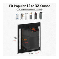 Flat-Backed Boat Storage Mesh Bag Flap-Top Self-Adhesive Boat Organizer Bag Framed Edge Adhesive Mesh Storage Pouch Black for Boats, Outdoor Water Settings