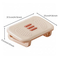 Foot Stool with Textured Platform Foldable Folding Foot Stool Plastic Footrest Non-Slip Footstool Collapsible for Office Workers