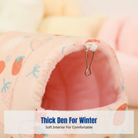 Avian Shelter, Winter Thickened Parrot Bed, Warm Hanging House, Soft Cozy Home