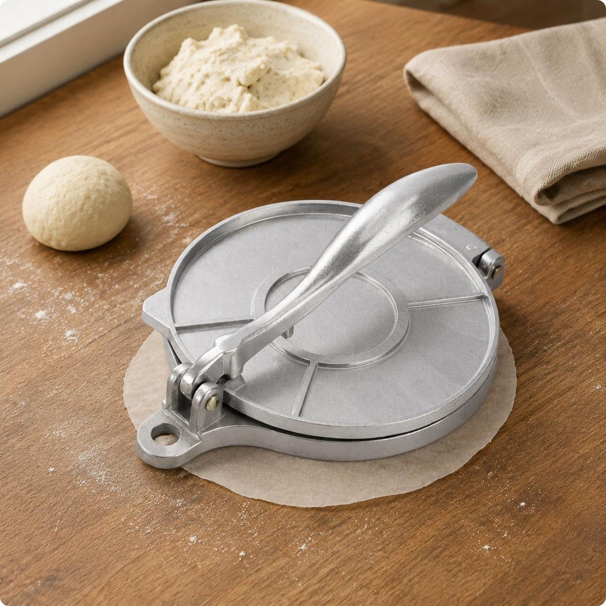 Metal Tortilla Press Sturdy Dumpling Skin Press Easy to Use for Home Cooking