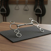 Colorfast Stainless Steel Horse Bit Gentle Mullen Mouth Bit Comfortable Fit for Training