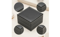 Watch Box with Cushion Square Individual Watch Case Compact for Collectors, Journeyers, Gift Packaging, Travel, Retail Display