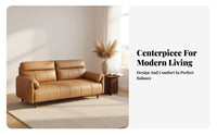 Three-Seater Keyboard Key Settee Modern Minimalist and design Sofa upright Tufted Backrest Couch for Apartment Dwellers, Families, Small rooms, Lounge Area