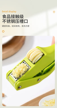 Multifunctional Manual Garlic Press and Slicer