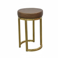 Modern Design Backless Pedestal Stool Sleek Look Bar Chair Integrated Footrest Seating Furniture Stable Round Base for Business Owners, Interior Decorators, Jewelry shop, Reception Area, Boutique, Restaurant