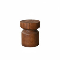 Solid Wood Tree log Stool Rustic Design Tree log Seat adaptable Side Table Multifunctional for Guesthouse Owners, Interior Decorators, Gift Givers, Living Room, Entryway, Bedroom, Balcony