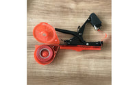Clamp-Type Head Manual Plant Tying Machine Metal Body Plant Tying Machine Long Handle Garden Binding Tapener for Vineyard Workers, Gardeners, Vineyards, Greenhouses, Nurseries