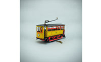 Hand-Cranked Trams Vintage-Style Tinplate Trams Decorative Streetcars for Shop Interior