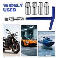 T-Type Spark Plug Socket Wrench with Universal Joint
