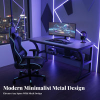 Z-Leg Gaming Desk Multitier Storage Computer Table Ergonomic Design for ptiers