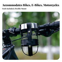 Universal Fit Bike Cup Holder Easy Installation Handlebar Cup Holder Sturdy and Long-Lasting for Motorcyclists, Scooter Cyclist S
