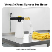 High Pressure Foam Leak Resistant Car Wash Foam Lightweight Design Adjustable Car Wash Foam Dispenser for Home Use