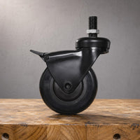 Grill Leg Caster Swivel Locking Caster Wheel Replacement Hardware for Outdoor Cooker Setup