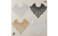 Collar Applique Decorative Neckline Applique Shimmering for Dresses, Designers