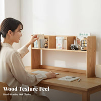 Nordic Design Wooden Desktop Bookshelf Minimalist Design Tabletop Bookcase Space-Saving Household Storage Multifunctional for Students, Home Office Workers, Professionals, Desk, Study Room, Countertop, Bedroom
