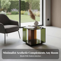 Multi-Functional Open-Cube End Table Waterproof Pet Shelter Multipurpose Nightstand Minimalist Design for Apartment Dwellers, Homeowners, Students, Living Room, Small Spaces, Bedroom, Office