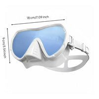 Dry Snorkel Facepiece Silicone Snorkeling Facial Covering Reinforced Glass Water Sport Equipment