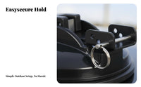 Drilltool-Tool-Less Lever-Activated Suction Cup with Dloop Multi-Purpose Vacuum Mount Quick Release Fastening Hardware Weather-Resistant for Campers, Outdoor Enthusiasts, Car Owners, Camfastening Pegg, Road Trips, Boating