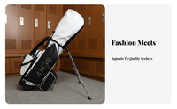 Golf Stand Bag Multifunctional Portable Golf Club Bag Multiple Storage Pockets Athletic Gear for Travel, Driving Range