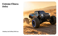 1/16 RC Pickup Crawler Knobby Tires Wireless-Controlled off-Road Truck 4x4 off-Road RC Truck Independent Shock Absorption System
