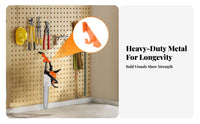 Woodcutting Tool Holder Wall Mount Heavy-Duty Space Saving Garage Organization for Workshop, Shed