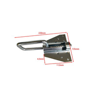 Cold-Rolled Steel Butterfly Sliding Gate Bolt Large Size Slide Bolt Gate Latch Industrial Security Hardware Heavy Duty for Garage Doors