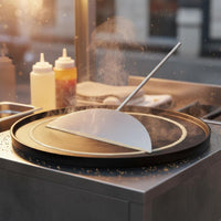 Stainless Steel Batter Spreader Easy Turning Chinese Pancake Crepe Spreader and Set for Street Food Vendors, Home Cooks